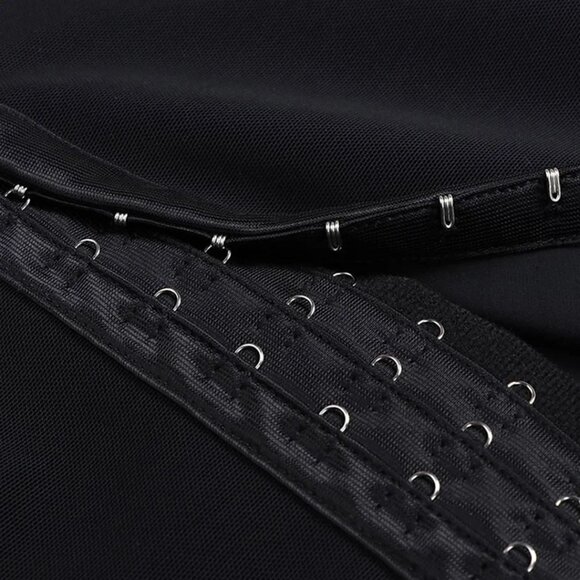 Women's Tummy Control Faja Lace Trim Butt Lifter Postoperative Full Body Shaper - Picture 7 of 9